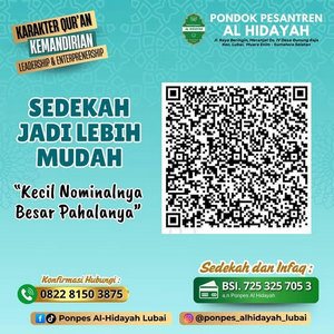 Donasi ke Ponpes Al Hidayah Lubai Muara Enim